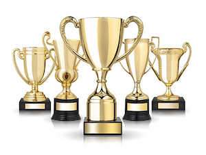 golden trophies
